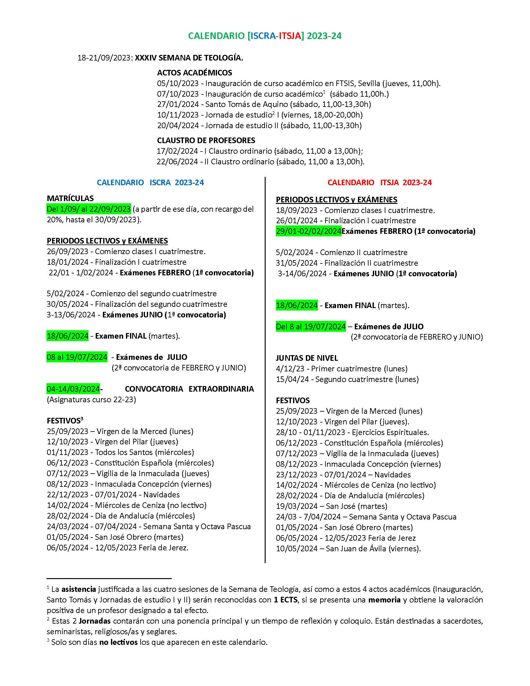 CALENDARIO Iscra Itsja 2023-24 color